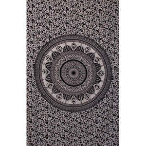 Black & White Mandala Tapestry by Zest For Life